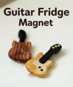 Small guitar refrigerator magnet